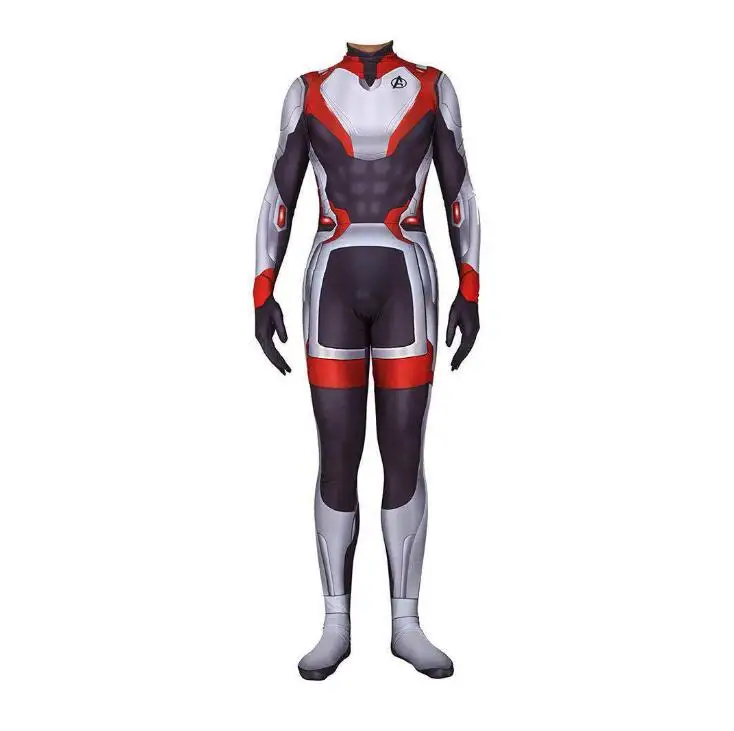 Avengers Endgame Quantum Realm Cosplay Costume Superhero Zentai Bodysuit One-Piece Suit Adults Unisex Jumpsuits Free Shipping
