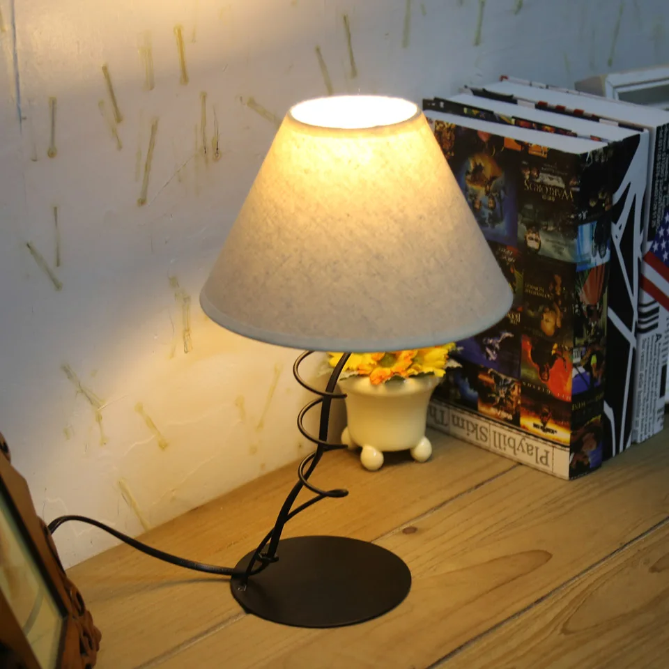 2 комплекта Творческая настольная лампа черный настольные лампы для освещения для домашнего украшения, рождественские подарки