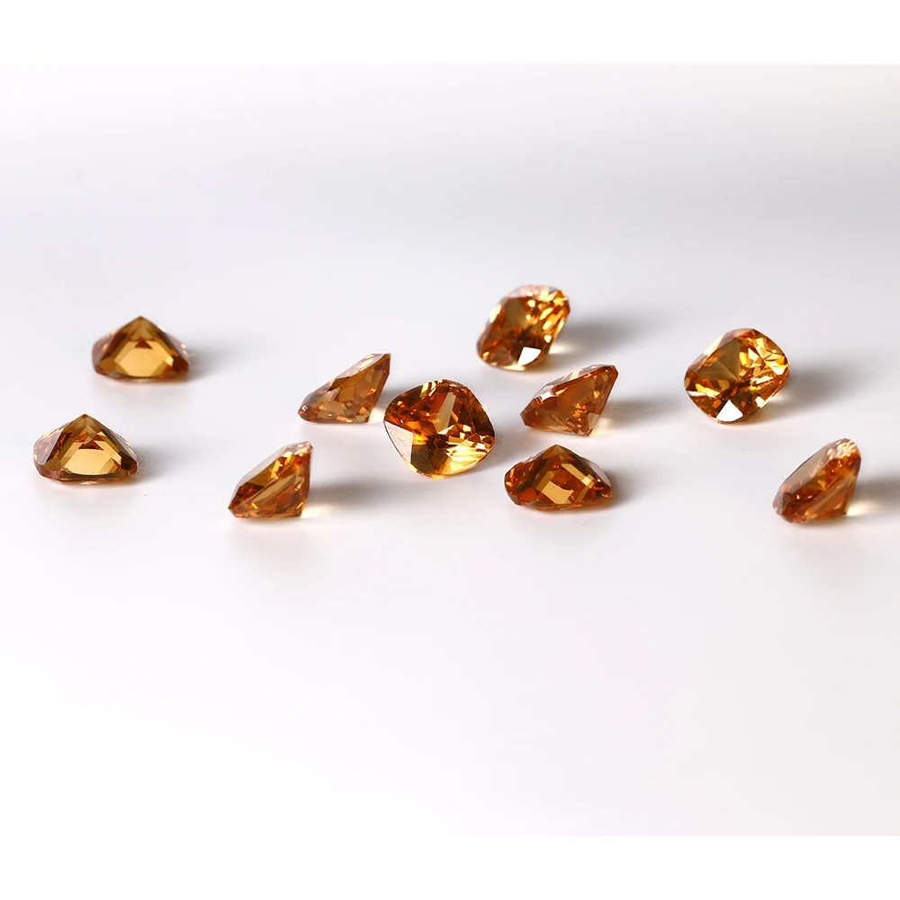 12-13ct Loose Gemstone Fashion 12x12MM Square Cut Champagne Smoky Quartz Stones Decoration Jewelry Gifts 10 pcs/set