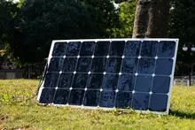 2pcs 100W semi flexible solar back contact thin solar panel made with USA High efficiency solar