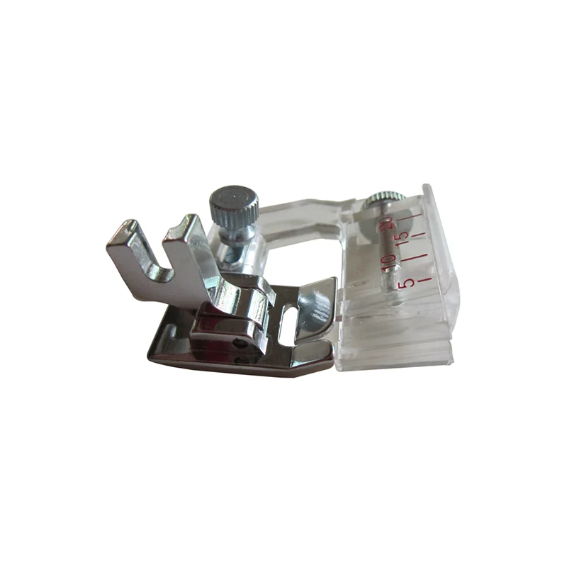 

1pcs Low Handle Adjustable Free Rolling Edge Sewing Machine Foot New Top Transparent Scale Sewing Legs Feet for Sewing Machines
