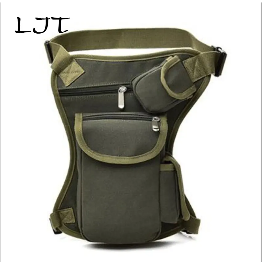 LJT 2019 Холщовая Сумка с заниженной талией мотоциклетная Военная дорожная сумка