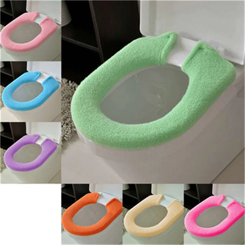 

Toilet Seat Cover Set Absorbent Non-Slip Bathroom Rug Toilet Seat Closestool Washable Soft Thicken Warmer Mat Cover Pad 2019