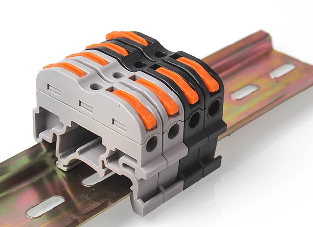 

50/100PCS Type SPL-1 PCT-211DIN Rail Terminal Block Quick Push Connection Terminal Press Connector Replace UK2.5B 0.08-4MM2
