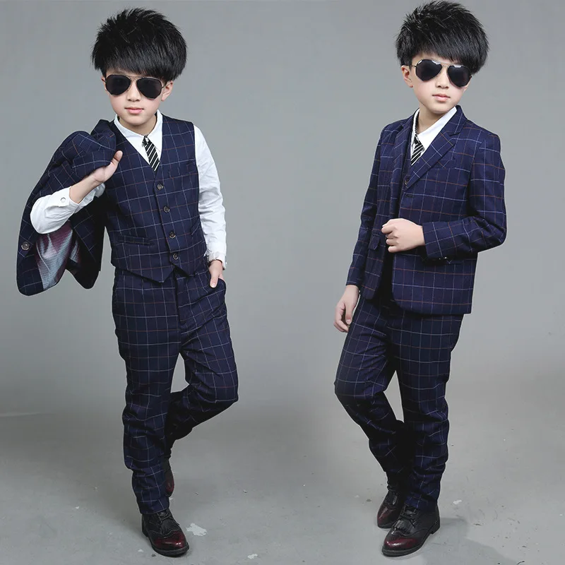 spring Autumn New Child Blazers Suits Boy Clothing sets Coat + Pants