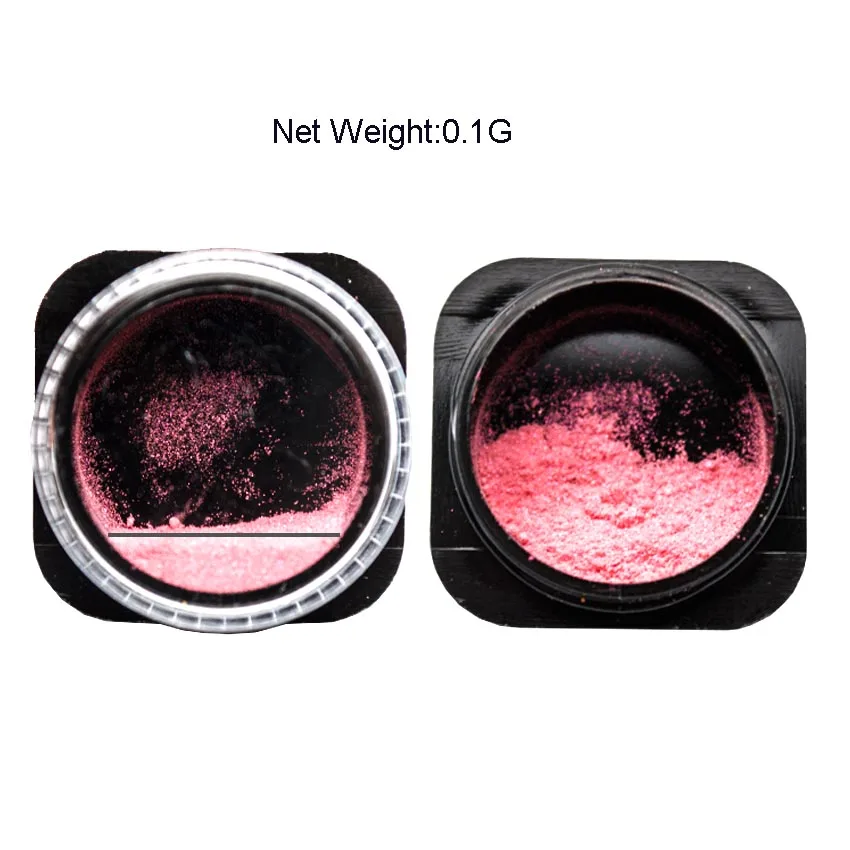 أورورا حورية البحر مسمار بريق الطاقة حورية البحر قوس قزح الصباغ الحرباء مسحوق مرآة يونيكورن الكروم مسمار الفن زينة SF3023