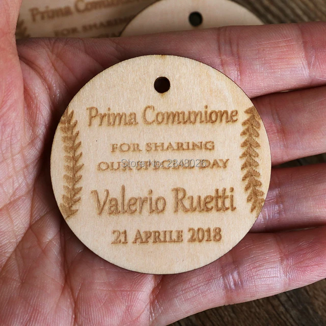 personalized rustic wedding decor wooden thank you gift tags party baseball thank you