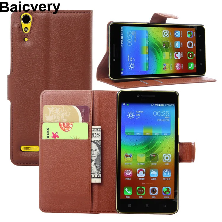 Fashion Wallet Style PU Leather Cases for A6010 Plus A6000