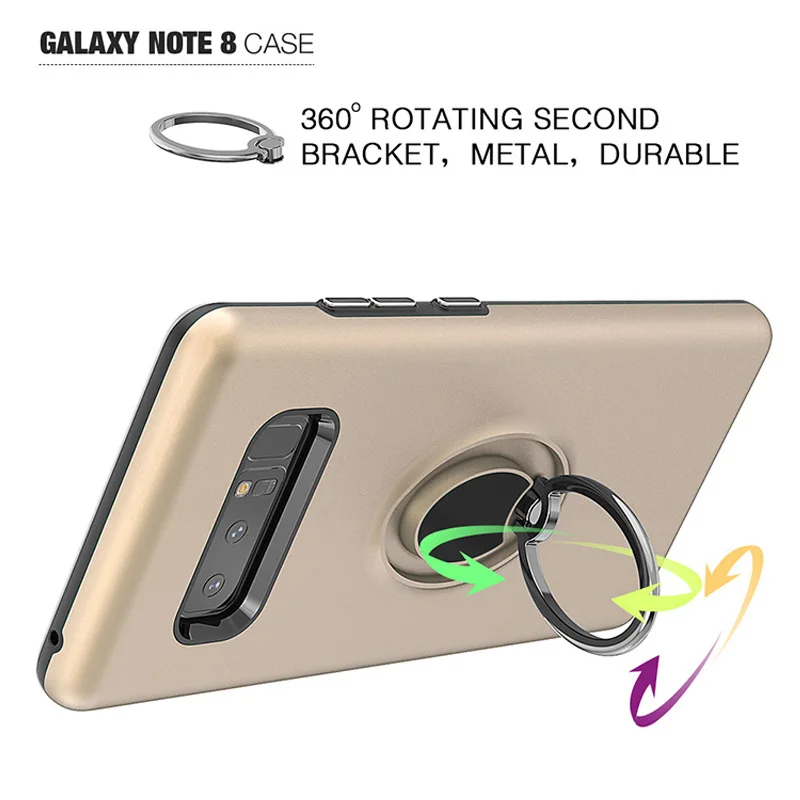 Armor Ring Case For Samsung Galaxy Note 9 TPU+PC Hybrid