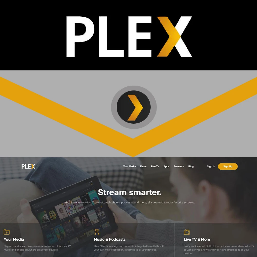 

PLEX With NETFLIX HBO Subscription for smart tv box Popular Movies Live Android IOS Mobile Smartphone Windows PC