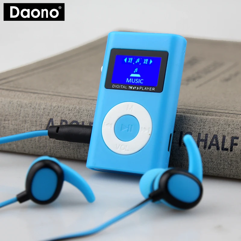 DAONO USB мини ЖК экран портативная Поддержка 32 ГБ Micro SD TF карта MP3 плеер без