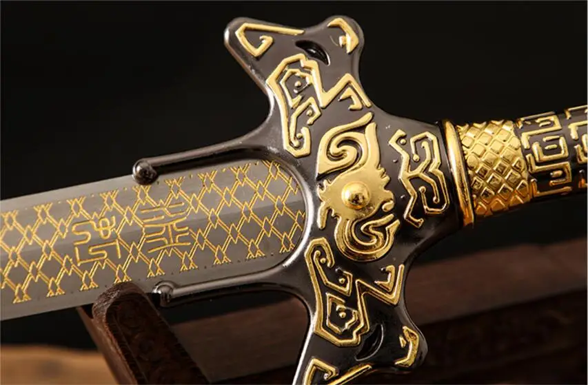 Замечательный меч HanJian Katana с заточенным лезвием из 1090 углеродистой стали кожаный