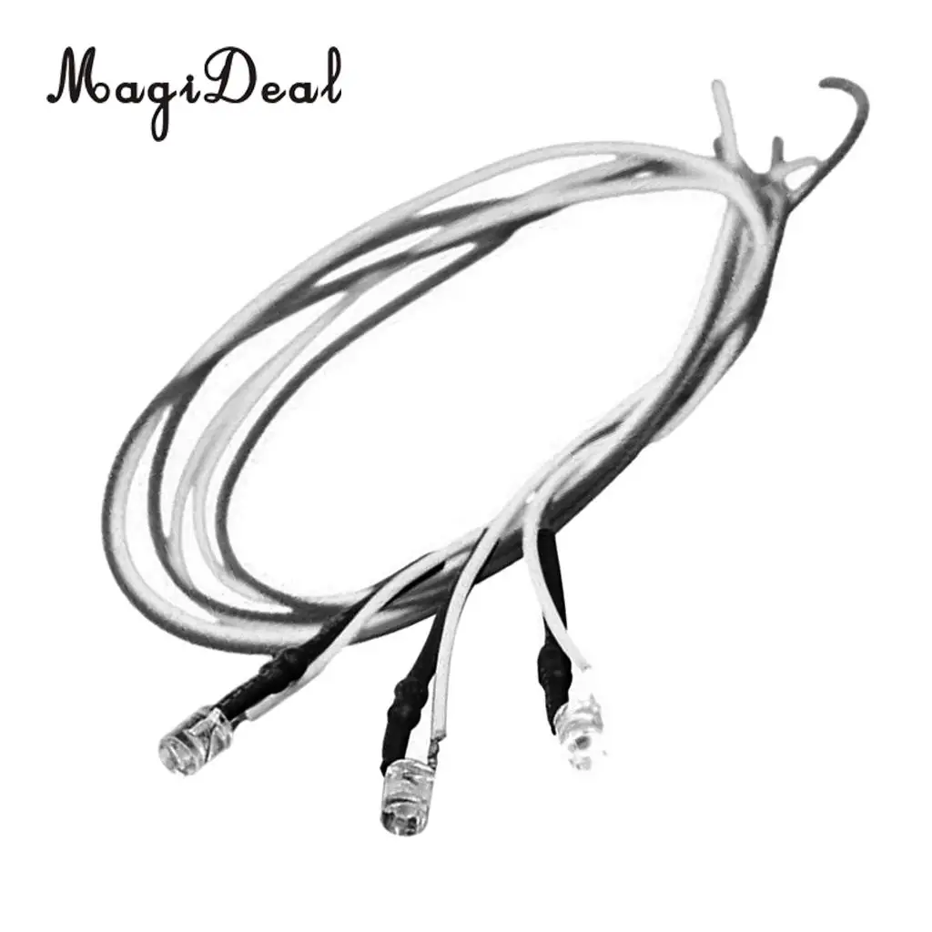 MagiDeal 5Pcs LED Light Cool Lighting Wire Cable for Sand Table Train Railroad Diorama Architecture Park Garden Lamp DIY Accs