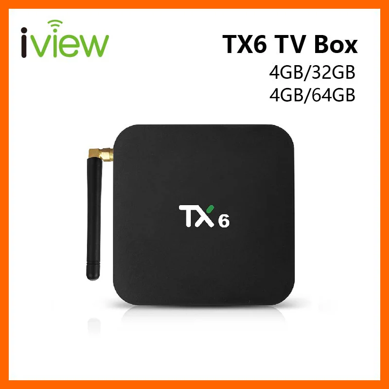 

TX6 Android TV Box with Allwinner H6 CPU Quad Core Android 7.1 Built-in WiFi 2.4G+5G BT4.1 USB3.0 RAM 4GB ROM 32GB