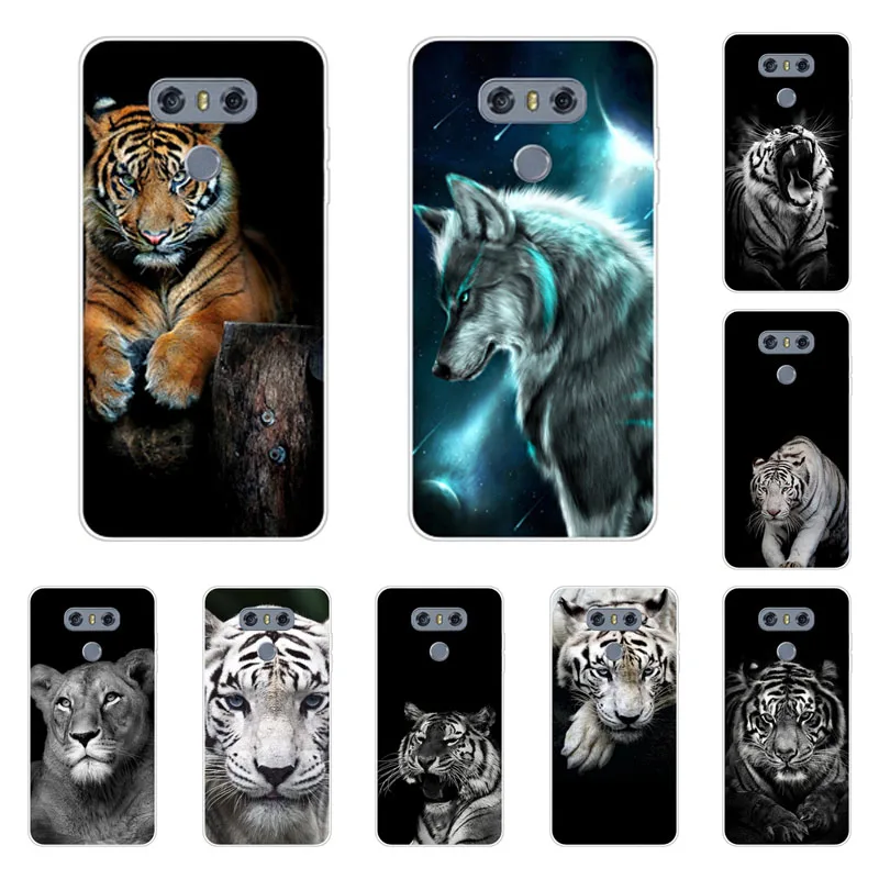 

for LG G6 Case,Silicon tigon beast Painting Soft TPU Back Cover for LG G6 ThinQ Protect Phone cases shell