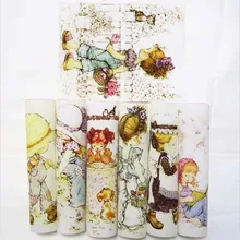 15*20 см 7 шт. американская маленькая девочка хлопок ручная окрашенная ткань для шитья сумки/сумочки лоскутное шитье позиционирование ткань D20