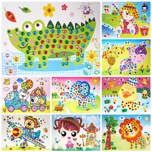 3D головоломка ручной работы для детей DIY Мозаика из пены стикер s Art EVA мультфильм Кристалл 3D стикер творческие развивающие игрушки для детей