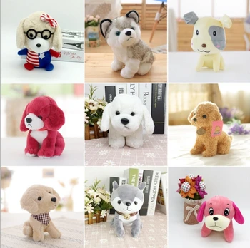 

100 pcs/lot 20cm Lovely dog Plush Toy Stuffed Soft husky Animals Toy Kawaii Kids Toy Doll Birthday Gift
