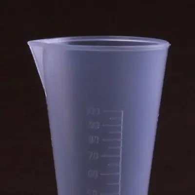 

50ml Plastic Polypropylene PP Measuring Cone Taper Beaker Laboratory Kitchen With Spout