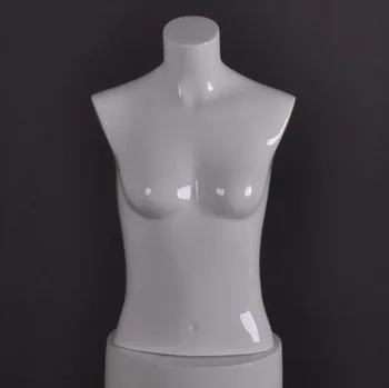 

Fashionable Style Gloss White Fiberglass Female Mannequin Women Upper Body Model Professional Factory In China