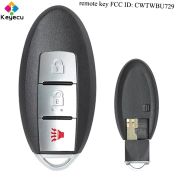 

KEYECU Keyless Entry Smart Remote Control Key - 3 Buttons & 315MHz & ID46 Chip - FOB for Nissan Pathfinder Rogue Versa CWTWBU729