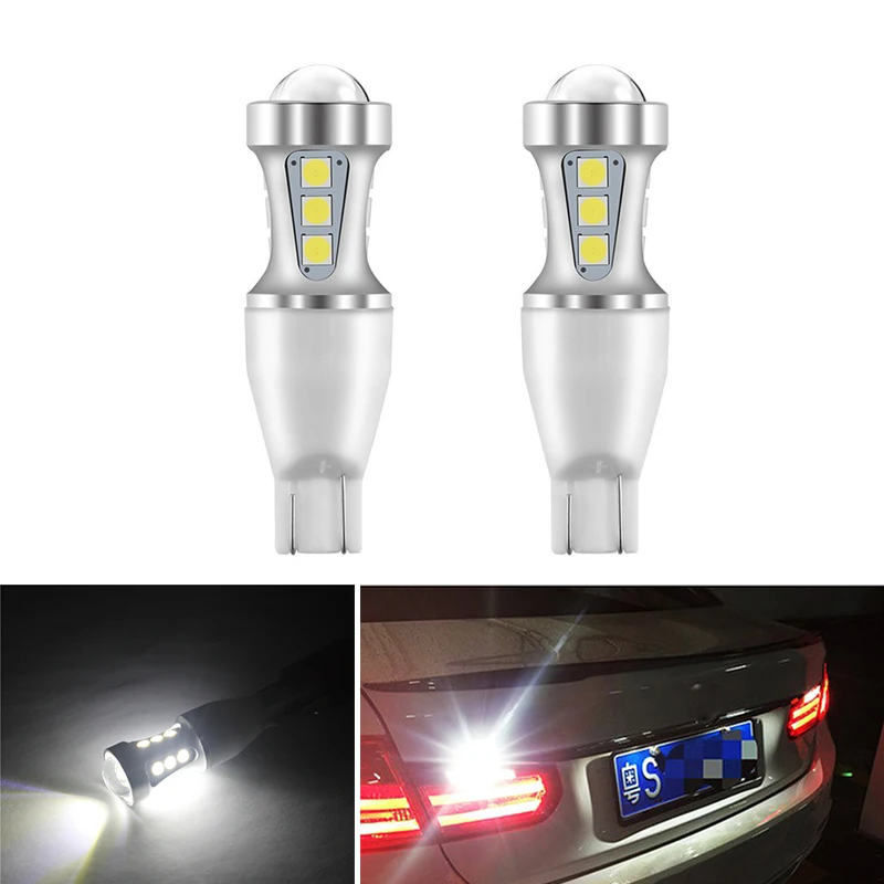 2 шт. T15 W16W 1000Lm 3030 SMD Canbus Автомобильная резервная лампа для BMW 5 серии E60 E61 F10 F11 F07 Mini