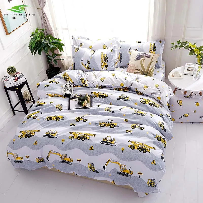 Road Excavator Bedding Set Tools Print Duvet Cover and ...