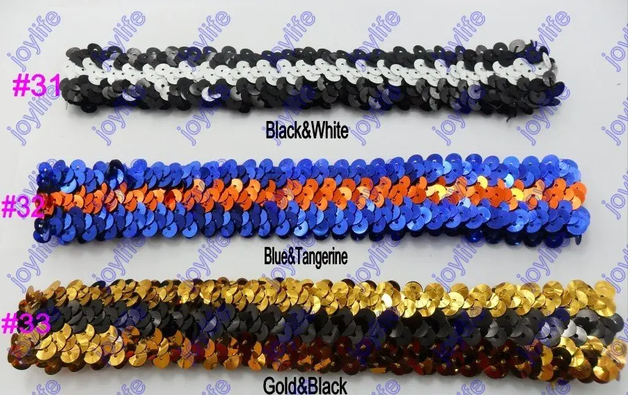 

free shipping 2017 Newest mix color 220pcs 1.5'' sequin headbands (NON-FADING OFF) headbands for girl stretch headband