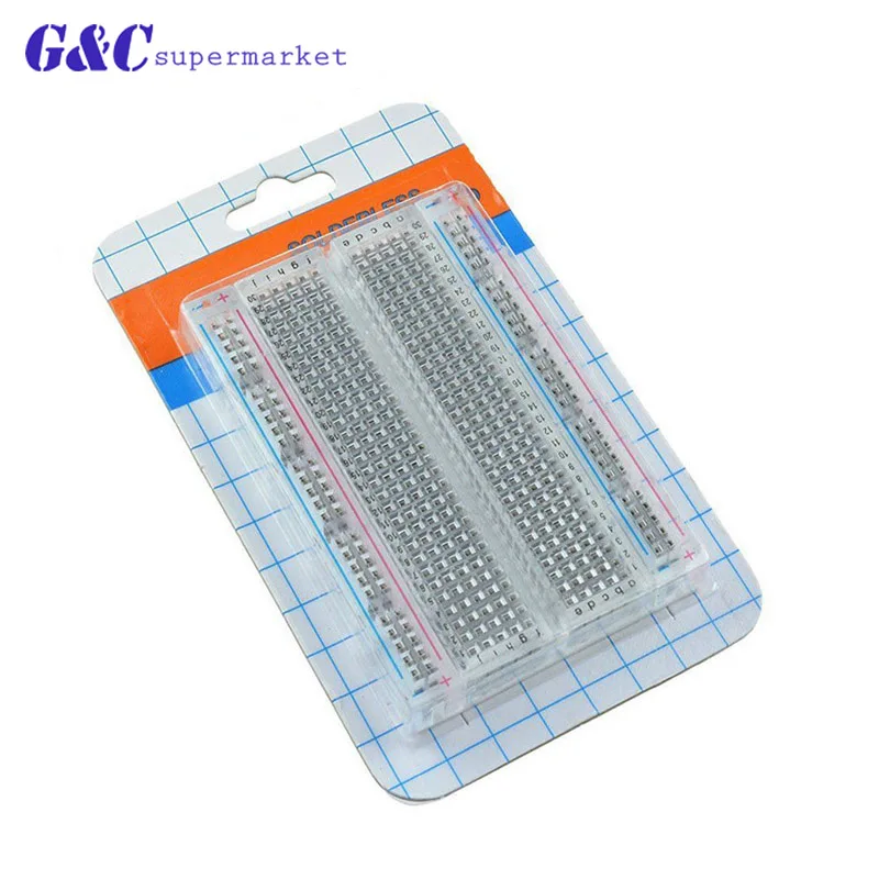 400/830 Tie Points Solderless PCB Breadboard Mini Universal Test Protoboard DIY Bread Board for Bus Test Circuit Board