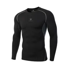 Long Sleeve T Shirt Men Fitness Compression Shirts Tops Male T-Shirts Men Sport Running T-shirts Quick Drying Tops