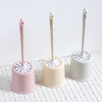 

High-quality Toilet Brush Set Bathroom Closestool Corner soft hair Long handle Detachable Toilet Brush Base Cleaning Tools