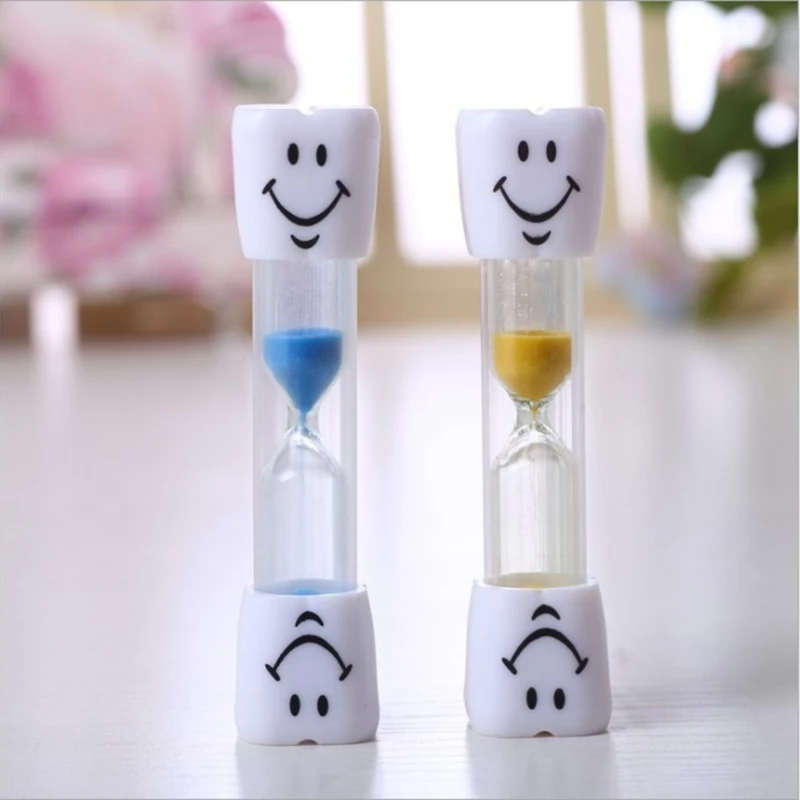 

2 Minute Smileys Hourglass Kids Tooth Brushing Timer Clock Home Decor Alluring Y1QB