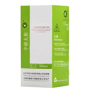 

0.30x25 mm - 500pcs / Box - Sterile Disposable Acupuncture Needles - Zhong Yan Tai He - One Tube for 10 needles