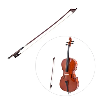 

Brazilwood Horsehair Bow French Style Bows for Size 4/4 Double Bass Hair Great Balance Point Orchestral Strings Accessories