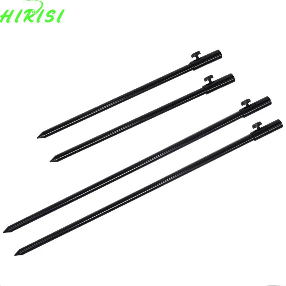Buy 2 x Black Telescopic Fishing Bank Sticks Aluminum