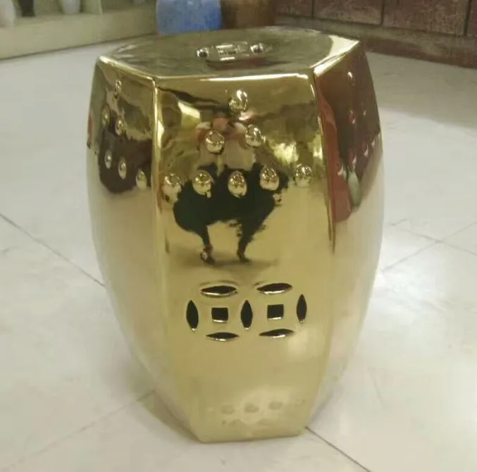 Porcelain Jindezhen dressing ceramic garden stool Chinese ceramic drum