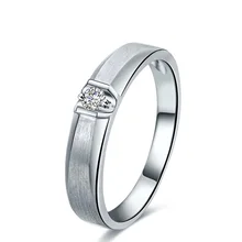 18K Gold Diamond Ring for Men Genuine K Gold and Natural Diamond Men Ring Wedding Engagement Ring Fine Jewelry