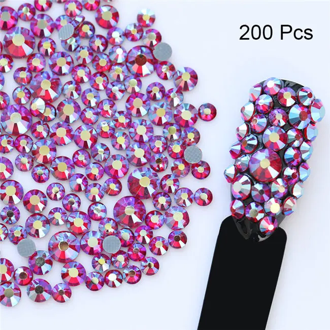 1 пакет опаловые цветные Стразы для ногтей с плоским дном разноцветные блестящие наконечники для маникюра 3D украшения для ногтей - Цвет: Color 22