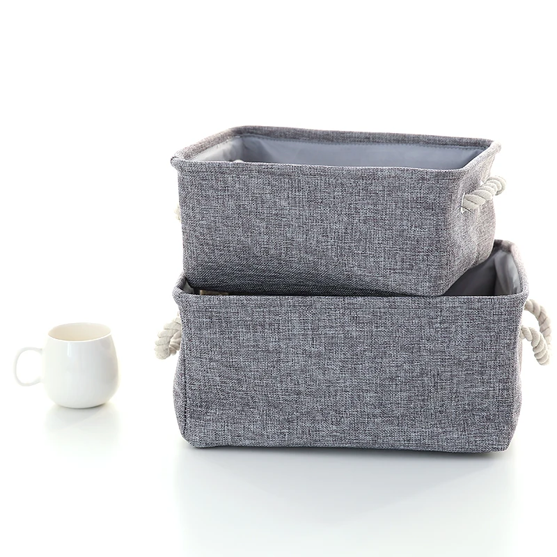 

Portable Canvas Toys Storage Baskets Multi-Function Dirty Clothes Laundry Box Kid Room Organizer