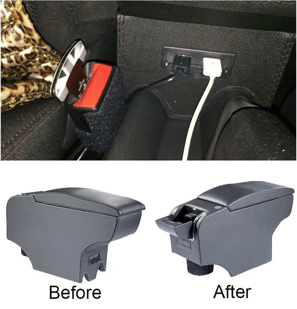 PU Leather Car Armrests Box Container Central Storage For MINI Cooper One Countryman Clubman Car Styling Accessories momo steering wheel