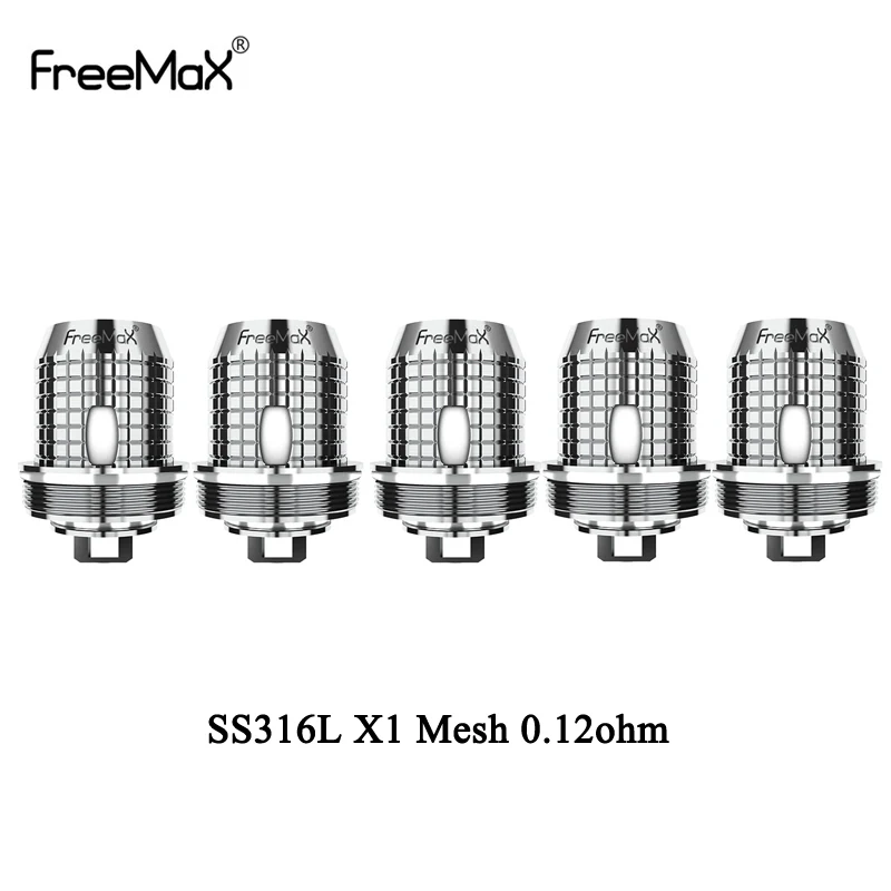 5pcslot Original Freemax Twister Fireluke 2Fireluke Mesh Coil X1X2X3 SS316 Mesh Coil for Freemax Twister 80w Vaporizer Kit (7)