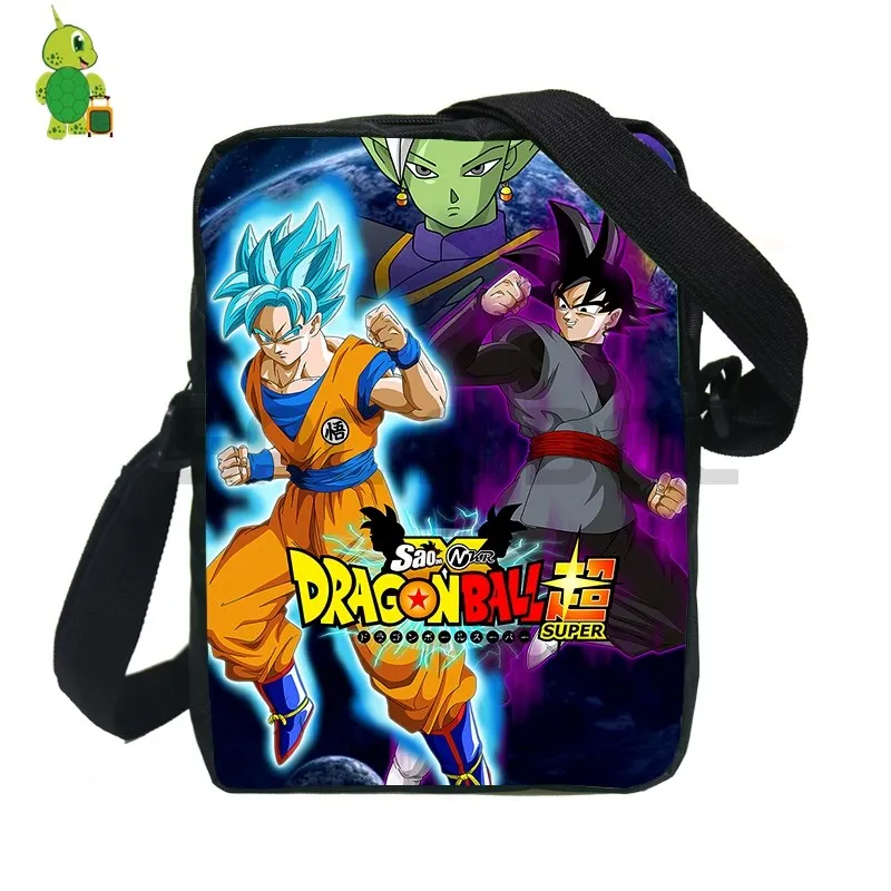 

Dragon Ball Super Printing Mini Messenger Bags Boys Girls Travel Shoulder Bags Poster Goku Vs Black Crossbody Handbags Purse