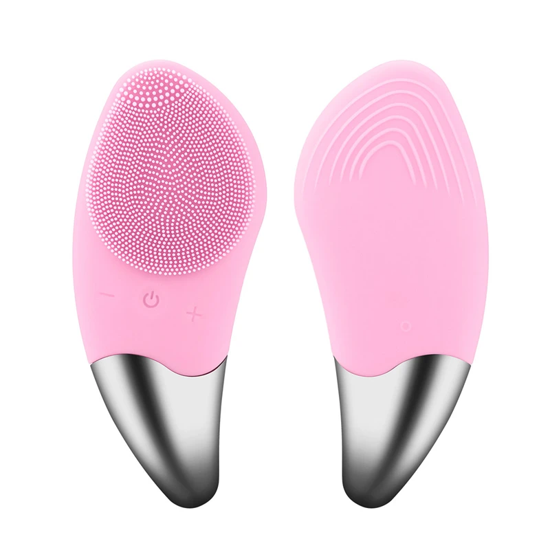 Sonic Electric Facial Cleansing Brush Vibration Massage Anion Imported Anti Wrinkle Blackhead Remove Pore Cleaner Silicone Brush