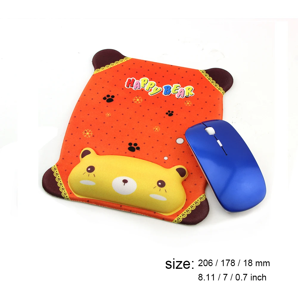 Ergonomic Mouse Pad Anime 3D Wrist Rest Support Silicone Memory Foam Mousepad Gaming Pad For Gamer PC Laptop Desktop For Girls
