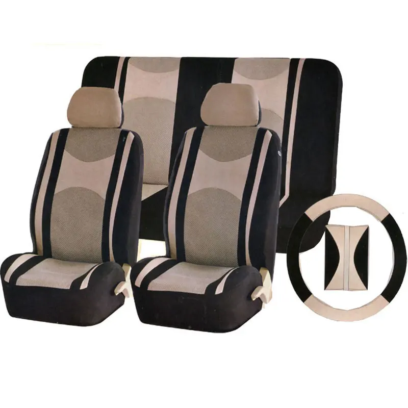 

auto seat cover universal seat cover car available for airbag rear seat back split or not with steering wheel safety belt covers