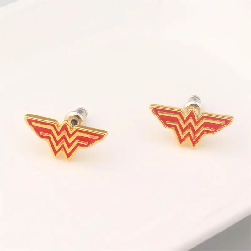 

Movie Superhero DC Comics Wonder Woman Torque The Winner Acronym W Earrings pendant jewelry