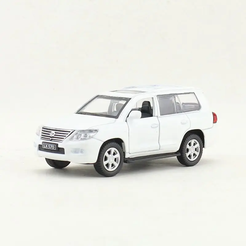 1 шт. 1:43 серии 4,5 ''11,3 см Lexus LX570 автомобиль игрушка/машинка Модель автомобиля коллекции для мальчиков крутая игрушка в подарок - Цвет: Белый