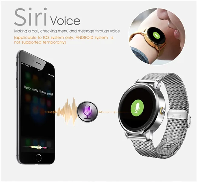 Bluetooth Montre Smart Watch 1.22 pouce IPS HD Support Daffichage Surveillance de la Fréquence Cardiaque Message Push pour IOS Android Bluetooth Montre Smart Watch 1.22 pouce IPS HD Support Daffichage Surveillance de la Fréquence Cardiaque Message Push pour IOS Android