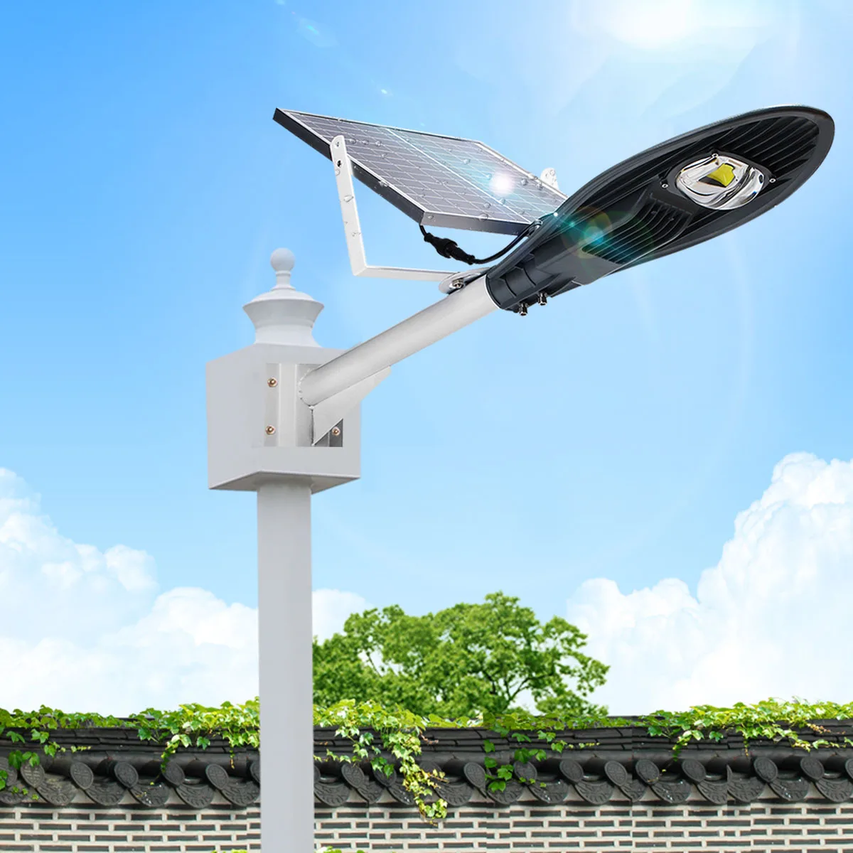 

10W Zinc Alloy+ABS IP65 Solar Light Motion Sensor Outdoor Garden Waterproof Wall Lamp Light Sensor Control Energy Conservation