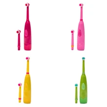 Уход за полостью рта ребенка вращающийся милый электрический зубная щетка с зубной щеткой головы заменить